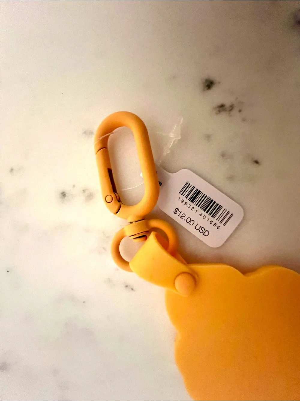 Free People Movement Silicone Buti Keychain in Papaya